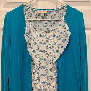 Gap Blue Long Sleeve Cardigan